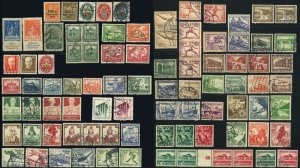 Germany Deutsches Reich Semi-Postal Stamp Collection Europe Used Mint LH