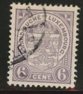 Luxembourg Scott 80 Used 1907 6c