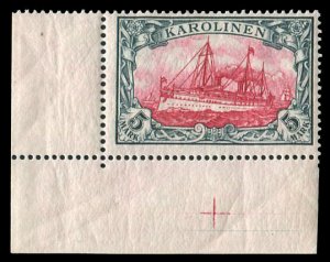 German Colonies, Caroline Islands #19 (Mi. 19) Cat€180, 1901 5m slate and c...