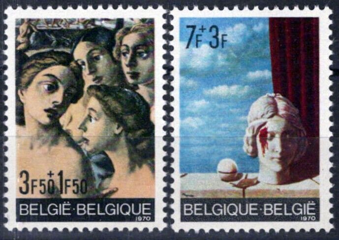 ZAYIX Belgium B868-B869 MNH Semi-Postal Paintings Artwork  071823S175M