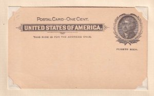 PUERTO RICO UX3 POSTAL CARD MINT NEVER HINGED