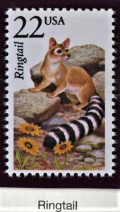SCOTT #2302 RINGTAIL (OG/MNH) MOUNTED
