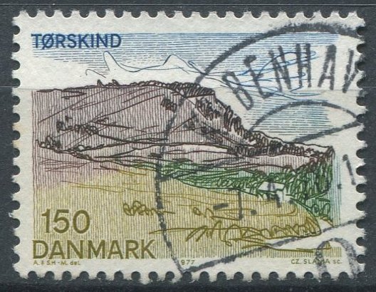 Denmark Sc#604 Used, 150o multi, Danish Tourist Association - South Jutland (...