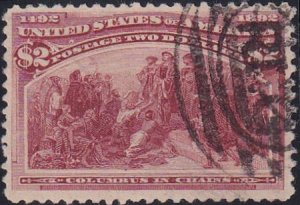 US 242 Early Commemoratives Used VF Filled Thin - Nice!