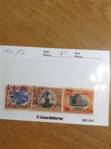 Guatemala  # 151-153  Used