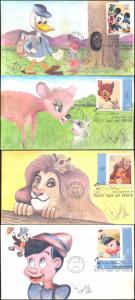 #3865-68 Art of Disney - Friendship Cole FDC Set