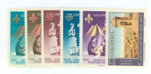 Colombia #746/C461  Single (Complete Set)