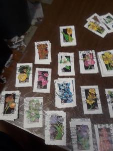 USA Used 29c Flowers Lot