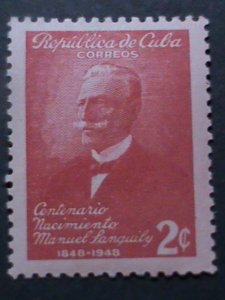​CUBA-1949-SC#435 MANUEL SANGUILY Y. GARRITT- MNH VERY FINE-HARD TO FIND
