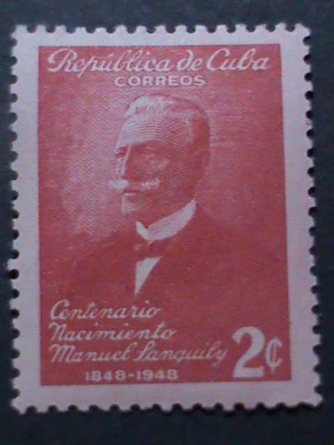 ​CUBA-1949-SC#435 MANUEL SANGUILY Y. GARRITT- MNH VERY FINE-HARD TO FIND