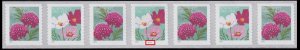 2022 US Stamp - Butterfly Garden Flowers - PNC 7 COIL#- SC# 5664 - 5665 3K/10K