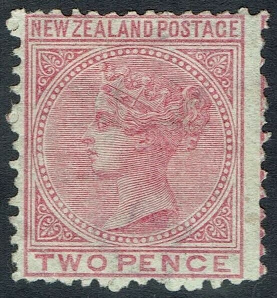 NEW ZEALAND 1874 QV 2D WMK STAR NZ SG TYPE W12A PERF 12.5 