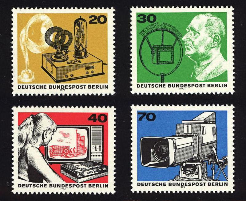 Berlin Sc# 9N343a-d  Broadcasting S/S singles MNH