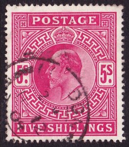 Scott 140 (SG 263), XF, Used 5 S KE VII, Small Faults