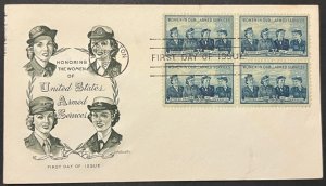 WOMEN IN ARMED FORCES #1013 SEP 10 1952 WASHINGTON DC FIRST DAY COVER (FDC) BX6