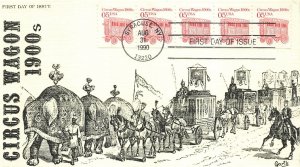 2452B 5c CIRCUS WAGON - Garick Cachet