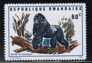 RWANDA Scott 361 unused Gorilla stamp