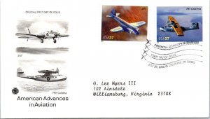 FDC 2005 SC #3916-3925 247 & PBY Catalina - Oshkosh WO - Pair - J2884