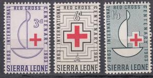 Sierra Leone - 1963 Red Cross Sc# 248/250 - MNH (1107)