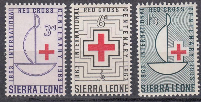 Sierra Leone - 1963 Red Cross Sc# 248/250 - MNH (431N)