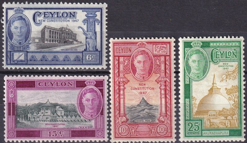 Ceylon #296-9 MNH   (Z9614)