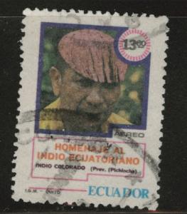 Ecuador Scott C684 used 1980 indian airmail stamp