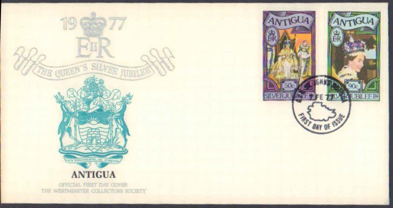 Worldwide First Day Cover, Royalty, Antigua