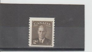 Canada  Scott#  298  MH  (1950 George VI Coil Stamp)