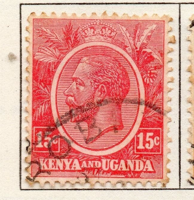 Kenya Uganda 1922 Early Issue Fine Used 15c. 270264