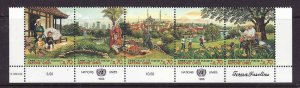 UN Geneva-Sc #288a-unused NH strip-City Summit-1996-