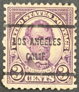 USA, 1927, SC#635, Abraham Lincoln, Used, F