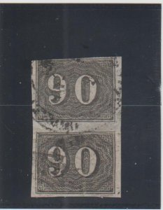 Brazil  Scott#  25  Used Pair  (1850)