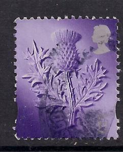 Scotland GB 1999 - 2002 QE2 Euro Post Lilac & Silver Thistle SG S 96 ( D542 )