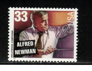 3343 * ALFRED NEWMAN * U.S. 33c Postage Stamp  MNH