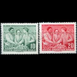 DDR 1955 - Scott# 233-4 Women Day Set of 2 LH