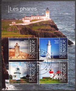 Niger 2013 Lighthouses II Sheet Used / CTO