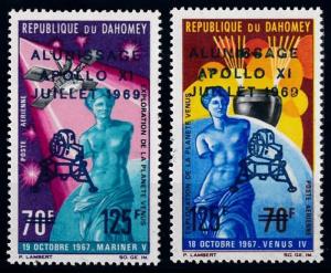 [64465] Benin Dahomey 1969 Space Travel Weltraum Apollo 11 Overprint MNH