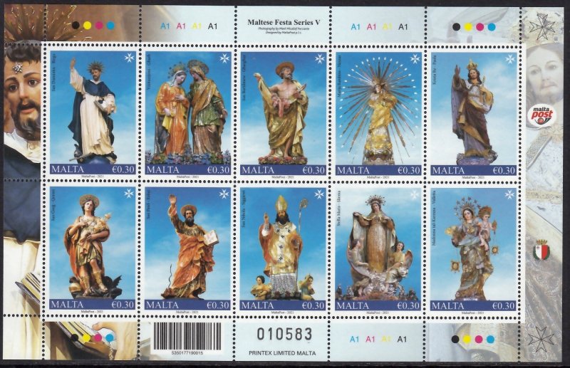 MALTA 2021 RELIGION FESTA SERIES V SHEET