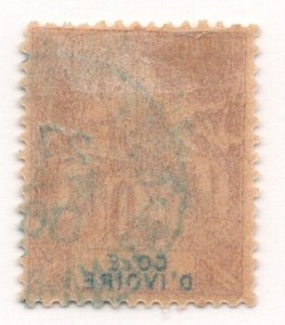 Ivory Coast Sc#12 used, F-VF