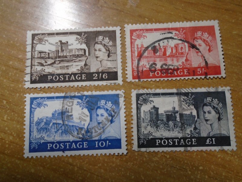 Great Britain  #  371-74  used