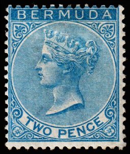 Bermuda Scott 20 (1886) Mint H OG F, CV $75.00 C