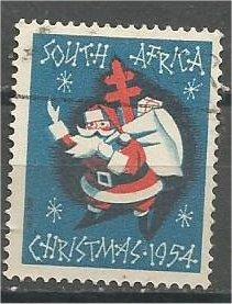 SOUTH AFRICA, 1954 used, Christmas, Red Cross, Scott