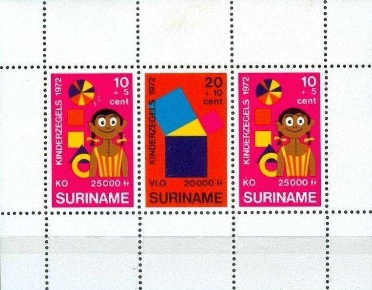 Suriname 1972 MNH Stamps Souvenir Sheet Scott B189a Children Toys Science