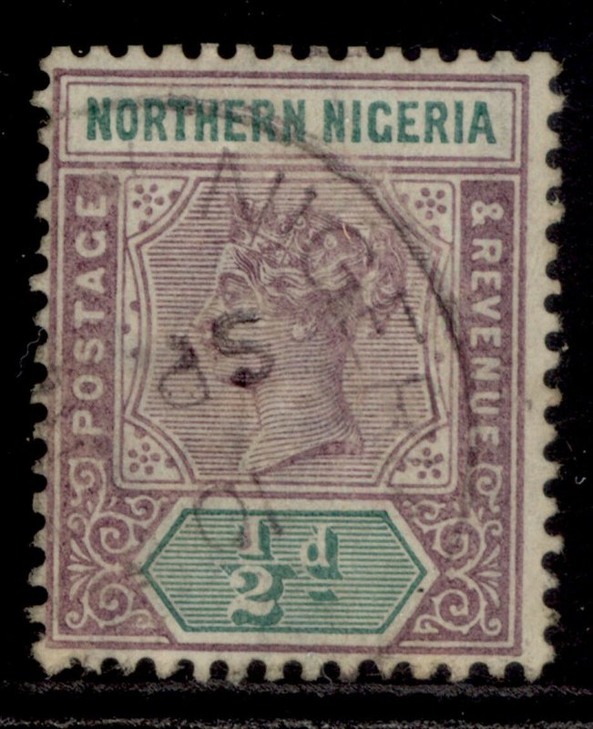 NORTHERN NIGERIA QV SG1, ½d dull mauve & green, USED. Cat £22.