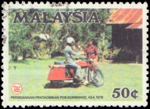 Malaysia #165-167, Complete Set(3), 1978, Motorcycles, Used