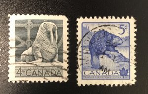 Canada # 335-336 Used