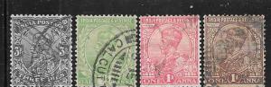 India #80-83  King George V (U)   CV $1.00