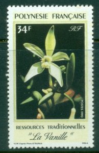 French Polynesia 1990 Vanilla Orchid Flower 34f MUH