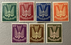 Germany  1922-23 #c8-14, Carrier Pigeon, MNH.