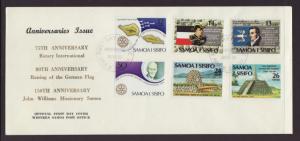 Samoa 525-530 Rotary,Anniversaries 1980 U/A FDC